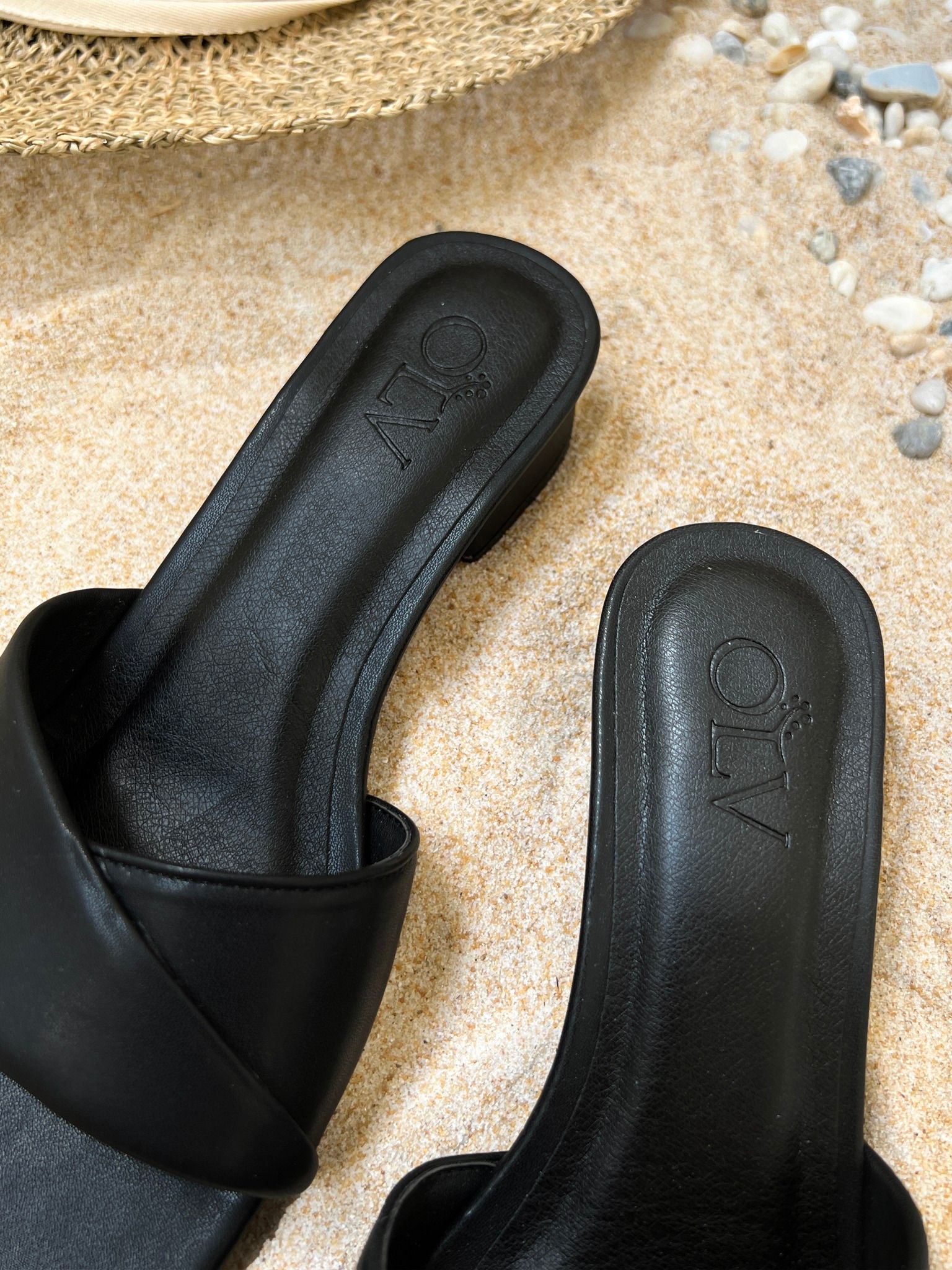 OLV - Dép Luna Heels In Black