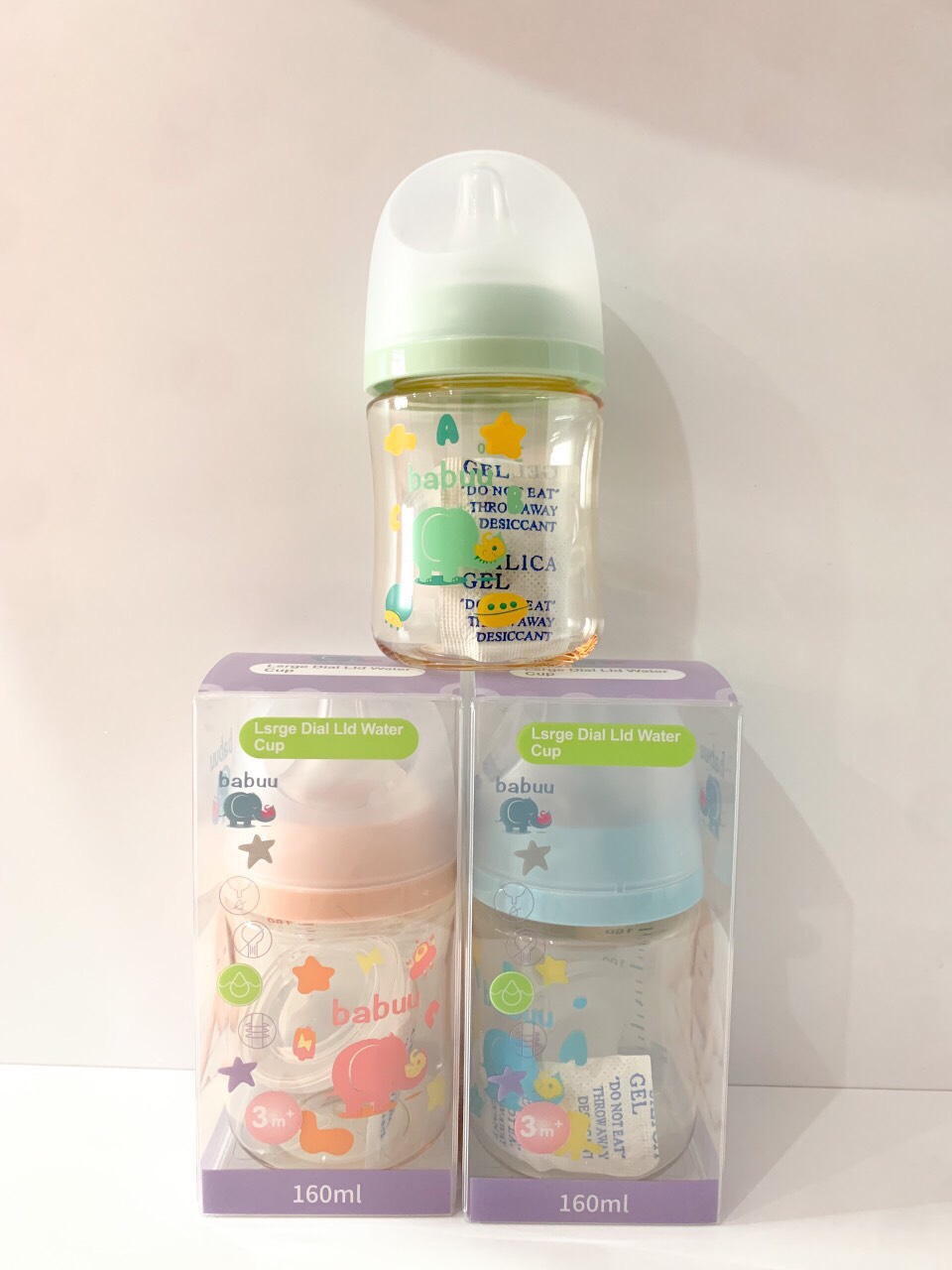 [Chính hãng] Bình sữa PPSU BaBuu Nhật Bản đủ size 90ml/1600ml/240ml ( có tặng kèm núm )