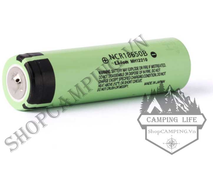 [CHÍNH HÃNG]Pin Panasonic NCR 18650 dung lượng 3400mah, 3.7V - 4.2V đầu nhô - Camping VietNam