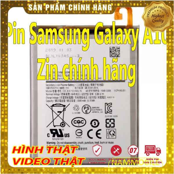 Pin samsung galaxy a10 m10 a7-2018 a750 eb-ba750abu 3300mah zin + tặng keo dán pin