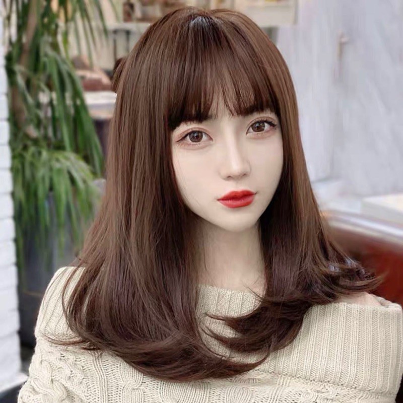 tóc giả cúp 😀TẶNG LƯỚI TRÙM 😍 mã 6104