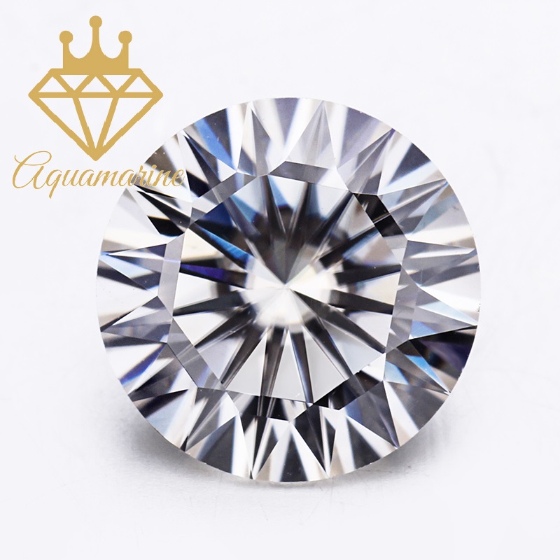 (Size 7.2 ly) Kim cương nhân tạo Moissanite giác cắt tròn Lucky Star (16 trái tim và mũi tên)
