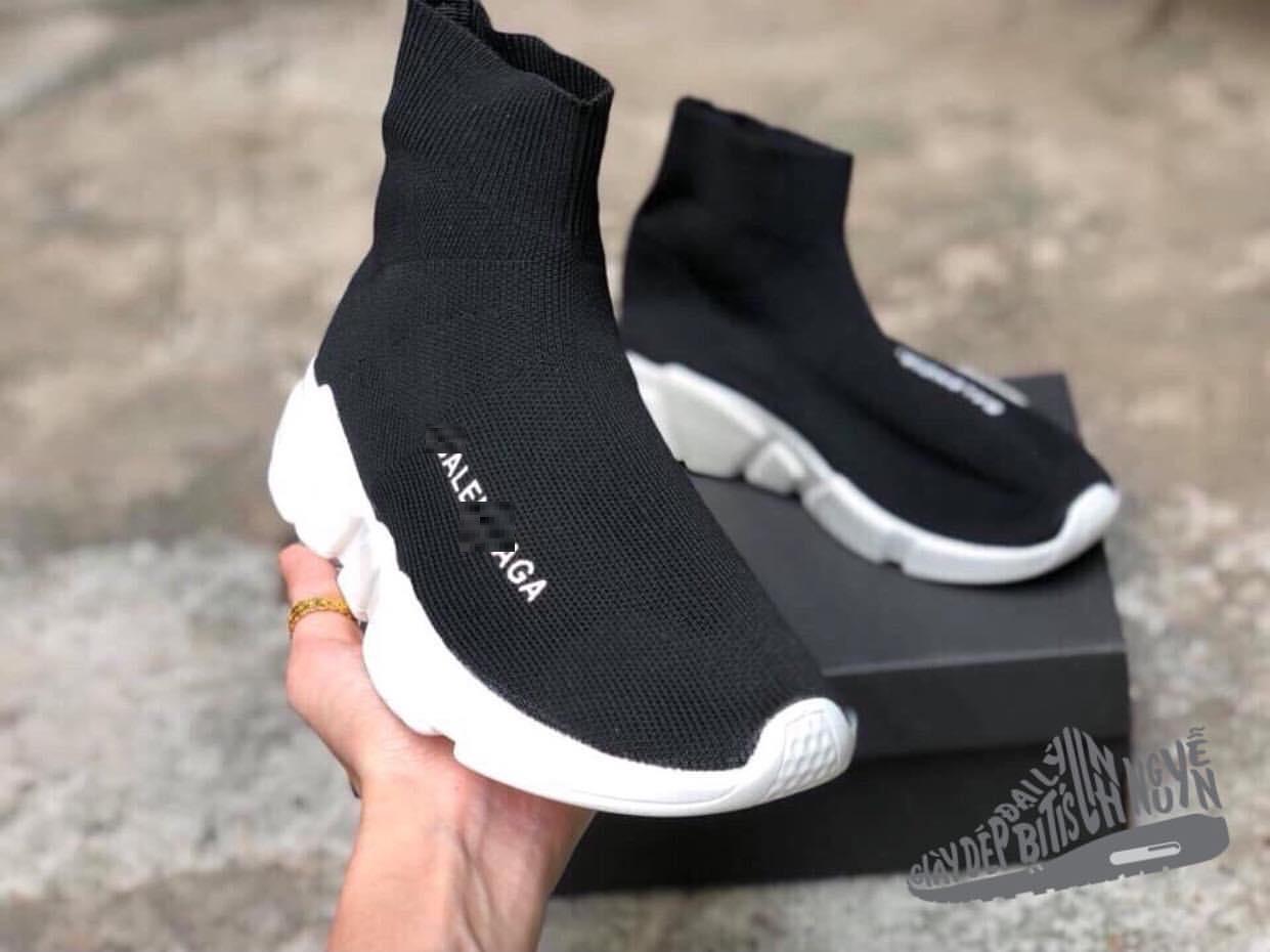 GIÀY THỂ THAO BALENCIGA CAO CỔ NAM NỮ [ TẶNG HỘP, TẨY TRẮNG]