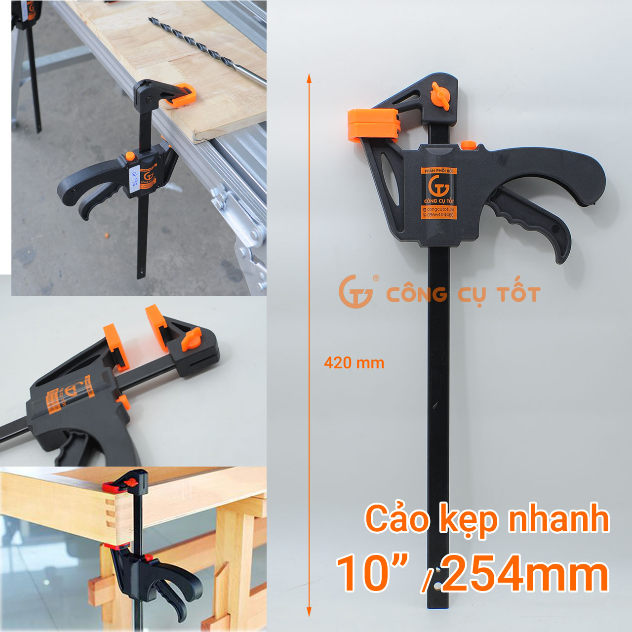 Cảo kẹp nhanh size tùy chọn