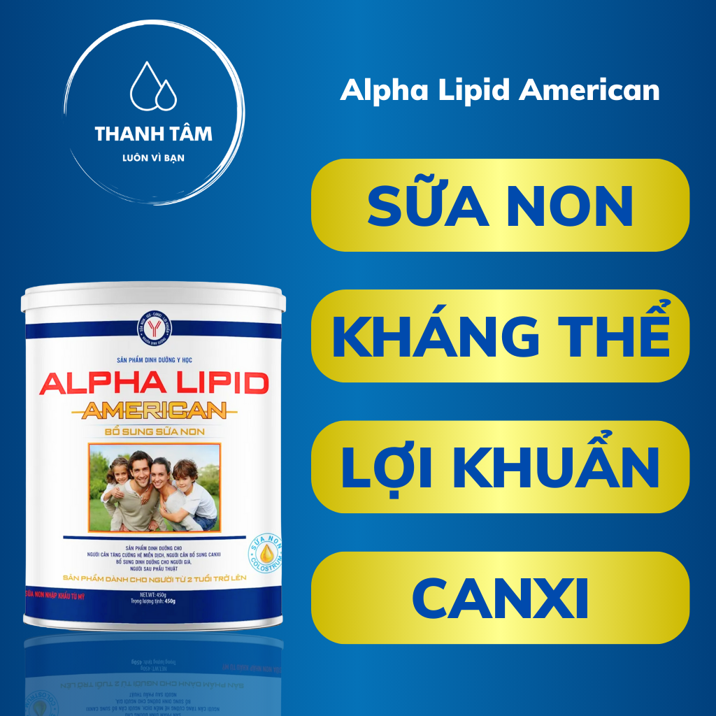 Combo 2 lon sữa alpha lipid - Sữa alpha lipid american 450g