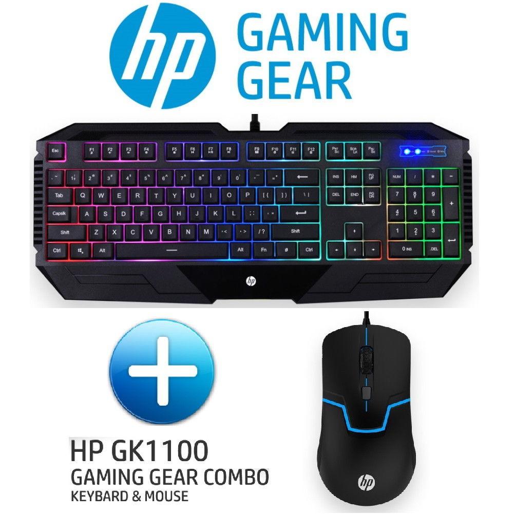 PHÍM CHUỘT HP GK 1100 ĐEN LED