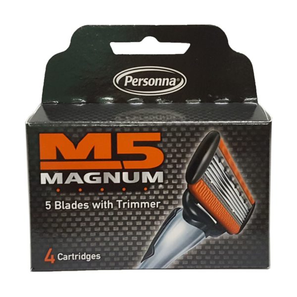 Hộp 4 lưỡi dao cạo râu M5 magnum Hàng nhập khẩu Mỹ