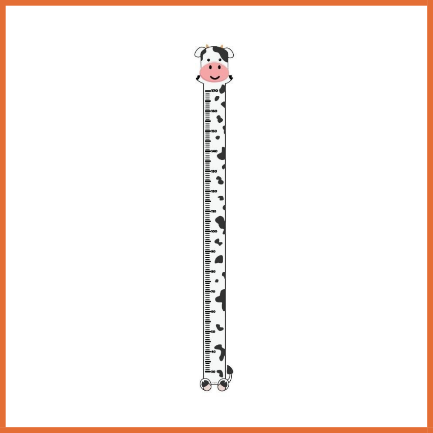 Decal dán tường - Thước đo chiều cao cho trẻ, kích thước đo 170cm