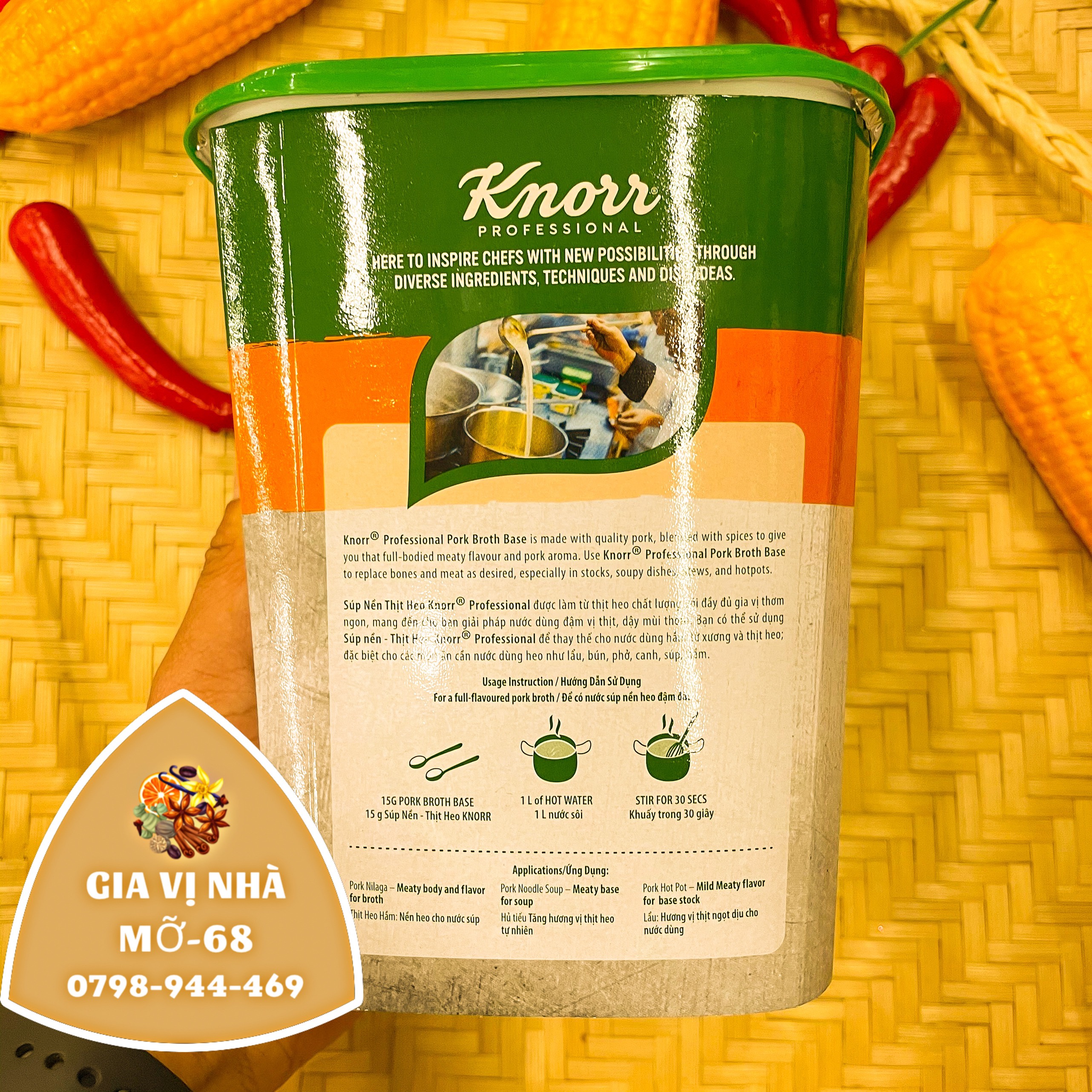 BỘT SÚP NỀN HEO KNORR-1,5KG