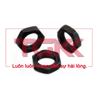 Đai ốc mỏng thép đen 8.8 ren mịn (M10-M18)