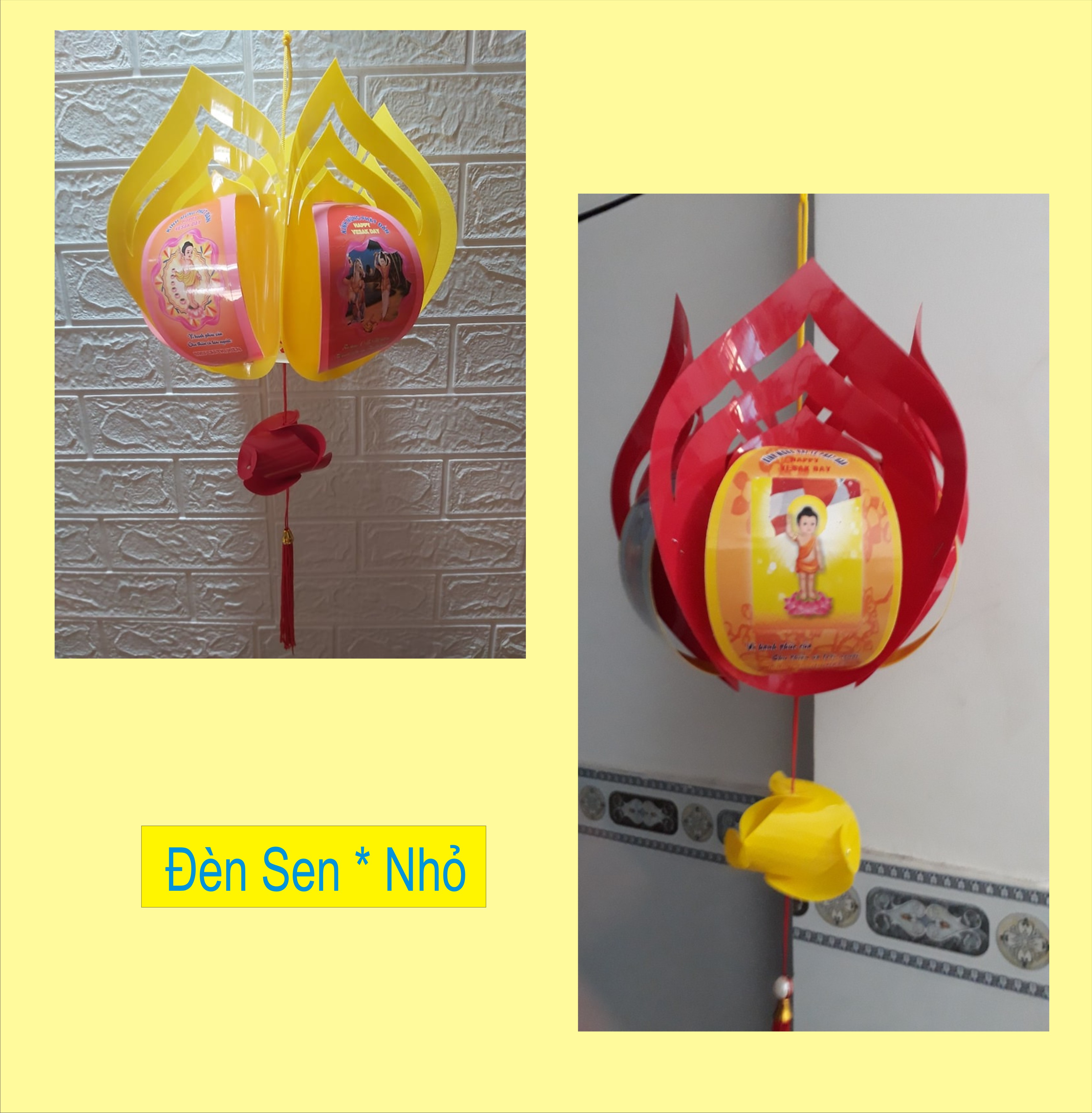 Đèn sen Phật đản ( size Nhỏ)