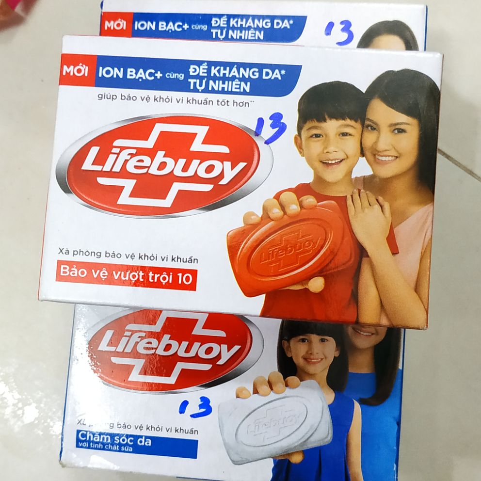 [HCM]COMBO 3 Xà Bông Cục Lifebuoy Bảo Vệ Vượt Trội 90gr
