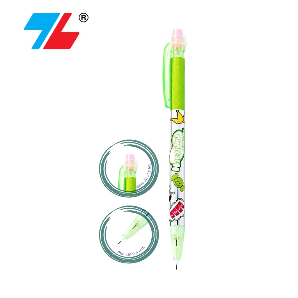Bút chì bấm Thiên Long ngòi 0.5mm | PC-018