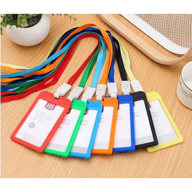 Dây đeo thẻ+vỏ thẻ cao cấp cho học sinh,sinh viên nhân viên văn phòng