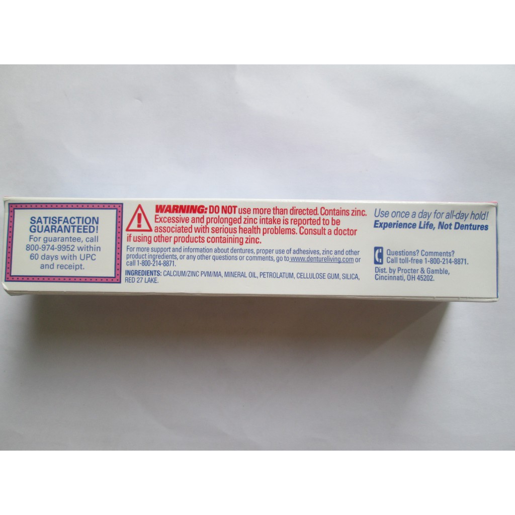 Keo dán hàm giả Fixodent 68g