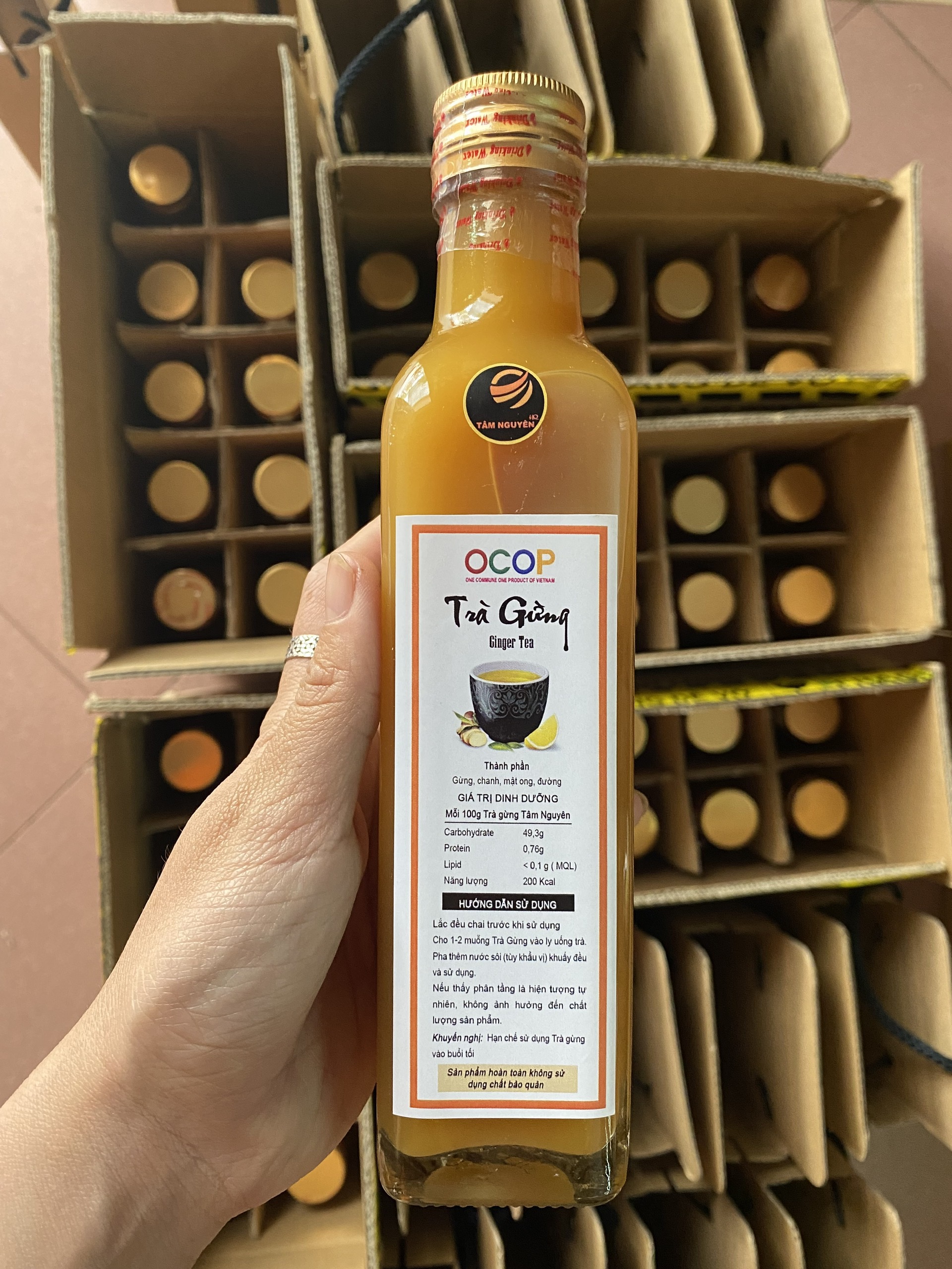 TRÀ GỪNG TÂM NGUYÊN (siro gừng/ tinh chất gừng tươi) 250ml