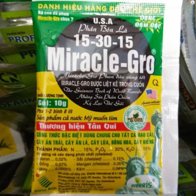 Phân bón lá Miracle-Gro 15-30-15 USA 10gram