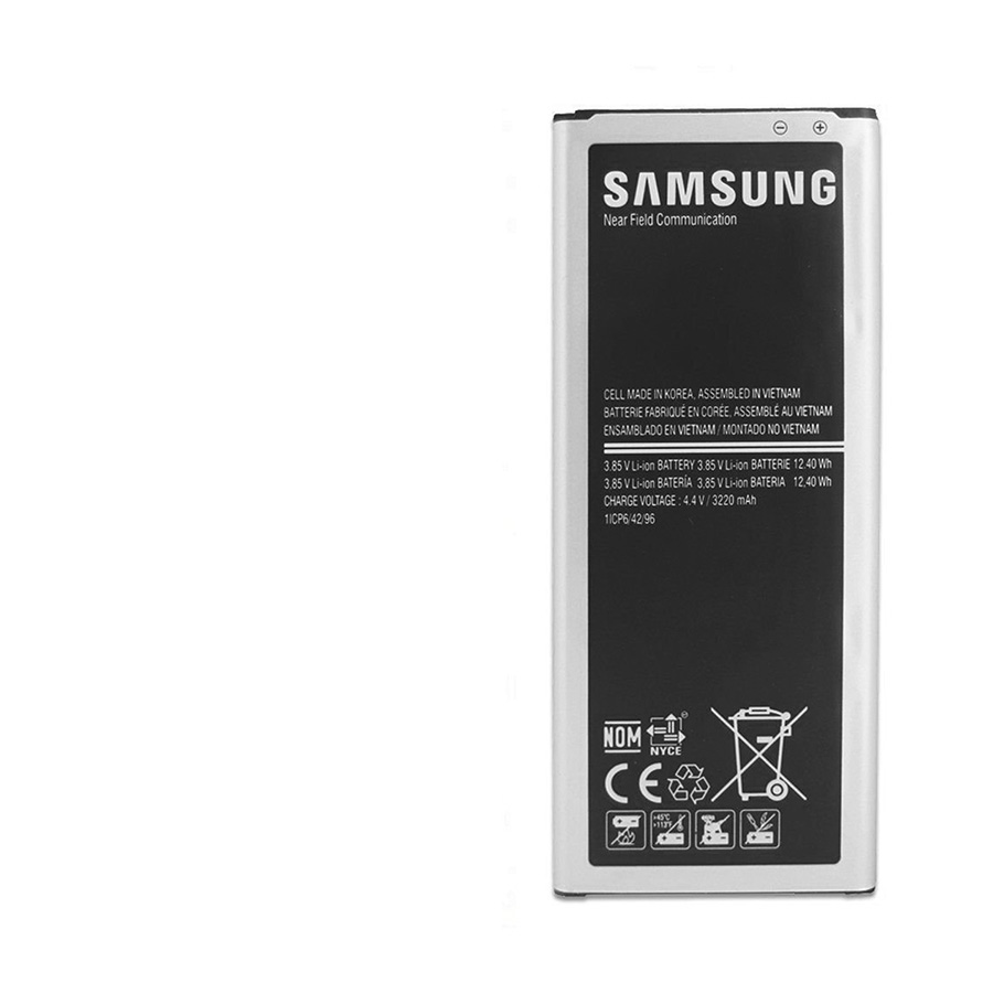 PIN SAMSUNG NOTE 4 /N910(EBBN910BBUSTA/3220mAh) ( LOẠI 1 BẢO HÀNH 6 THÁNG )