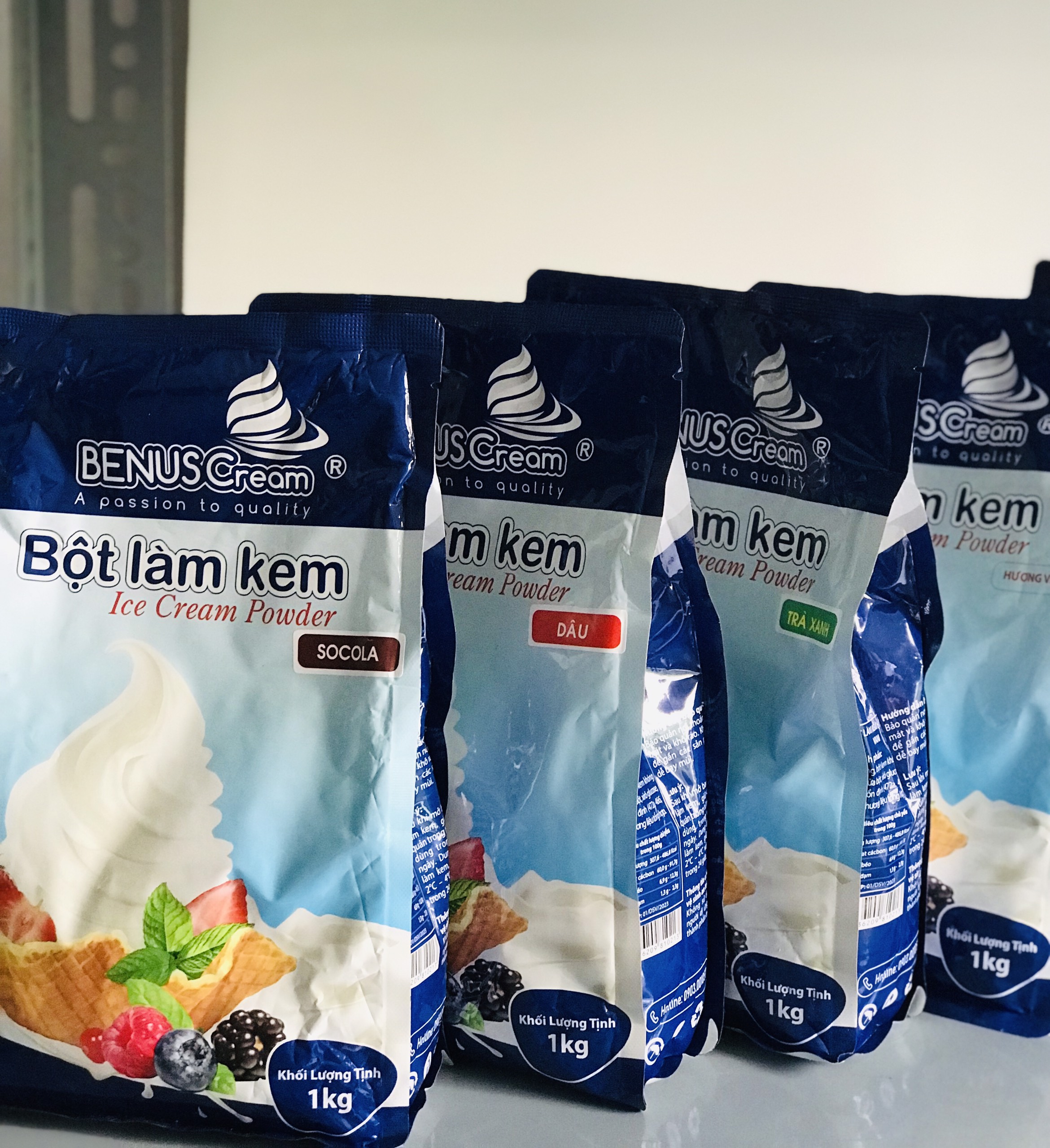 Bột làm kem tươi Kem Cam