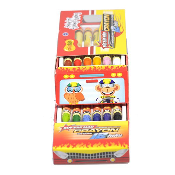 Bút sáp 12 màu Colokit CR-C022 (1 Hộp)