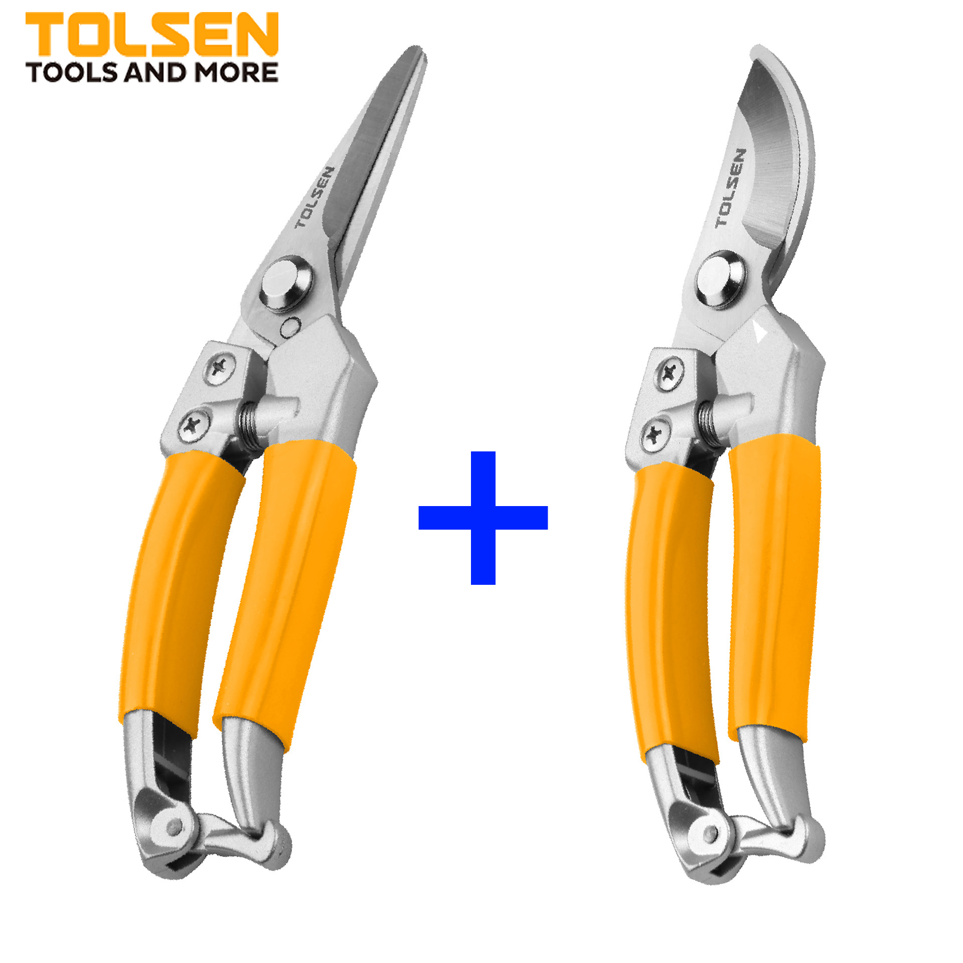 Kéo cắt cành, kéo tỉa dăm công nghiệp lưỡi INOX không gỉ TOLSEN 200mm, đồ dùng làm vườn chuyên nghiệp - Tiêu chuẩn xuất khẩu Châu Âu, kéo cắt cành, kéo tỉa chi, tỉa lá, kéo tỉa cành chuyên nghiệp