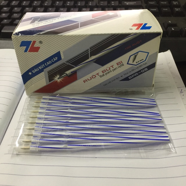 HỘP (100 CÁI) RUỘT BÚT BI THIÊN LONG 027