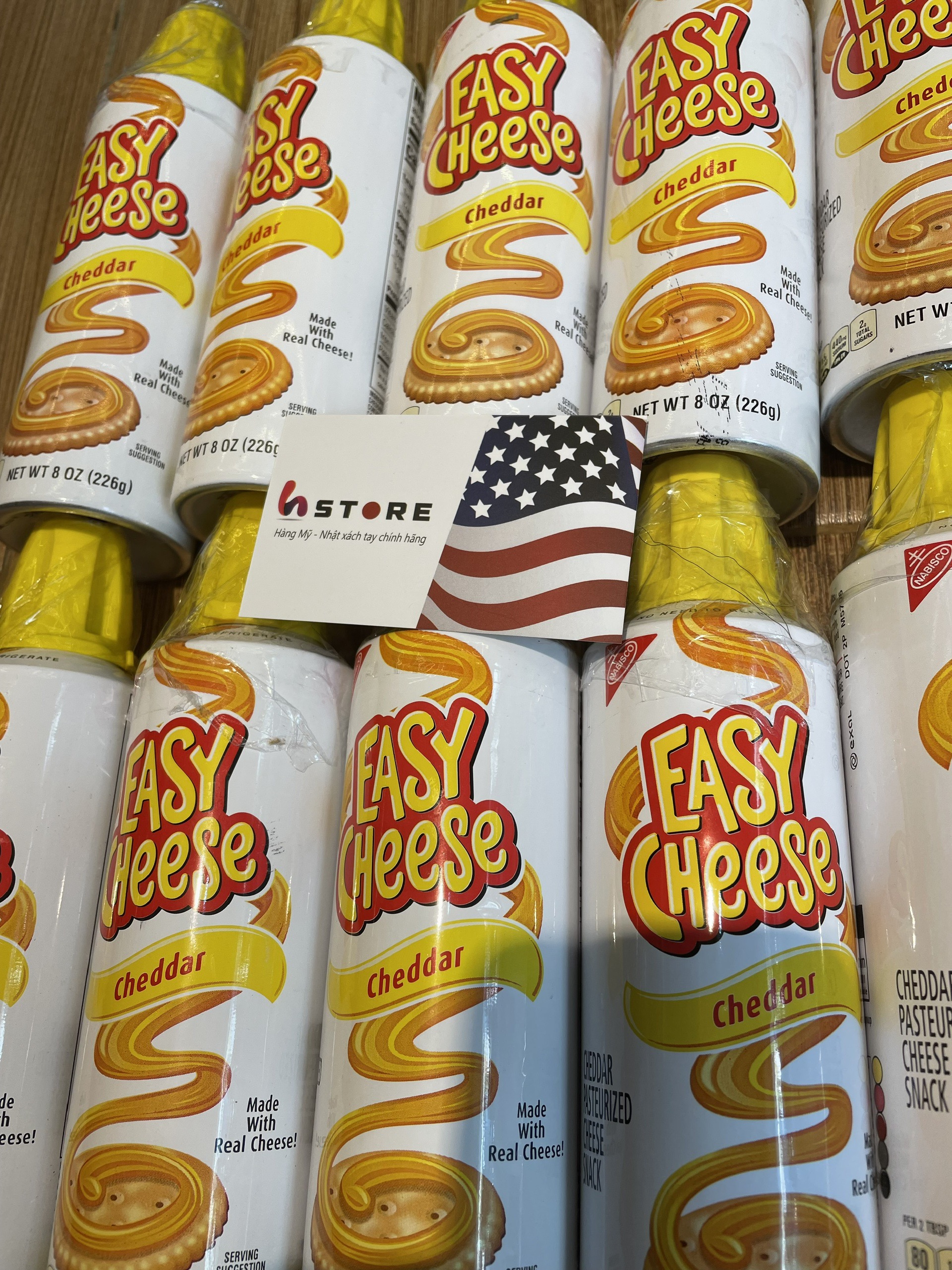 Phô mai xịt Ease Cheese Cheddar