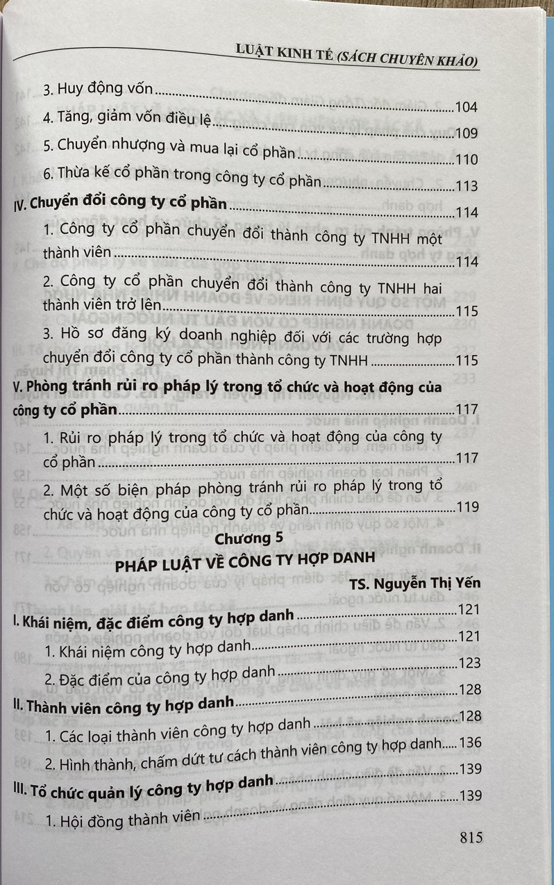 Luật Kinh Tế ( Sách Chuyên Khảo )