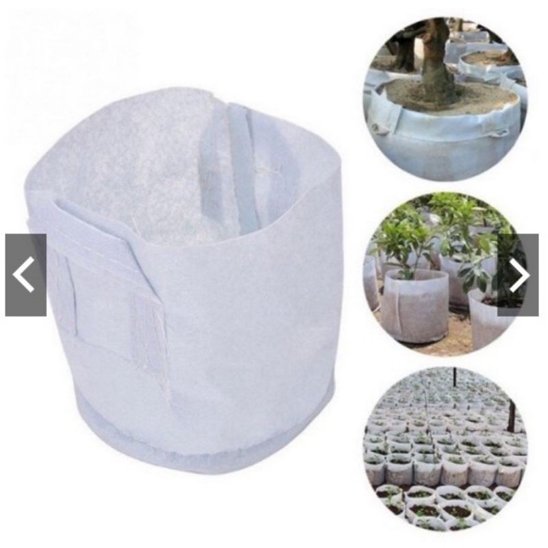 Túi vải địa trồng cây có 2 quai xách KT 35x40cm