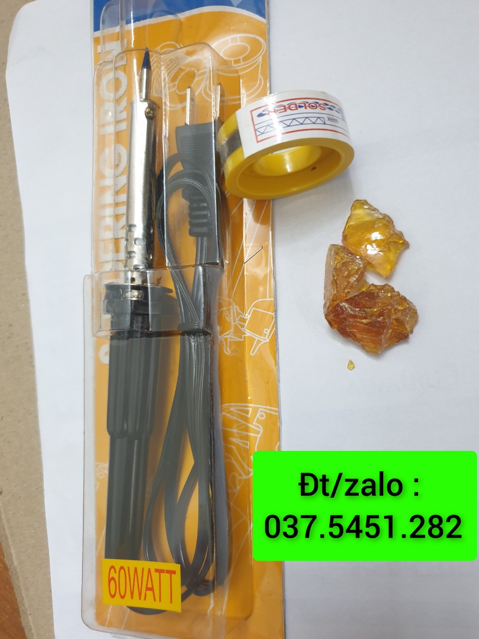 Combo mỏ hàn thiếc + cuộn thiếc+ nhựa thông