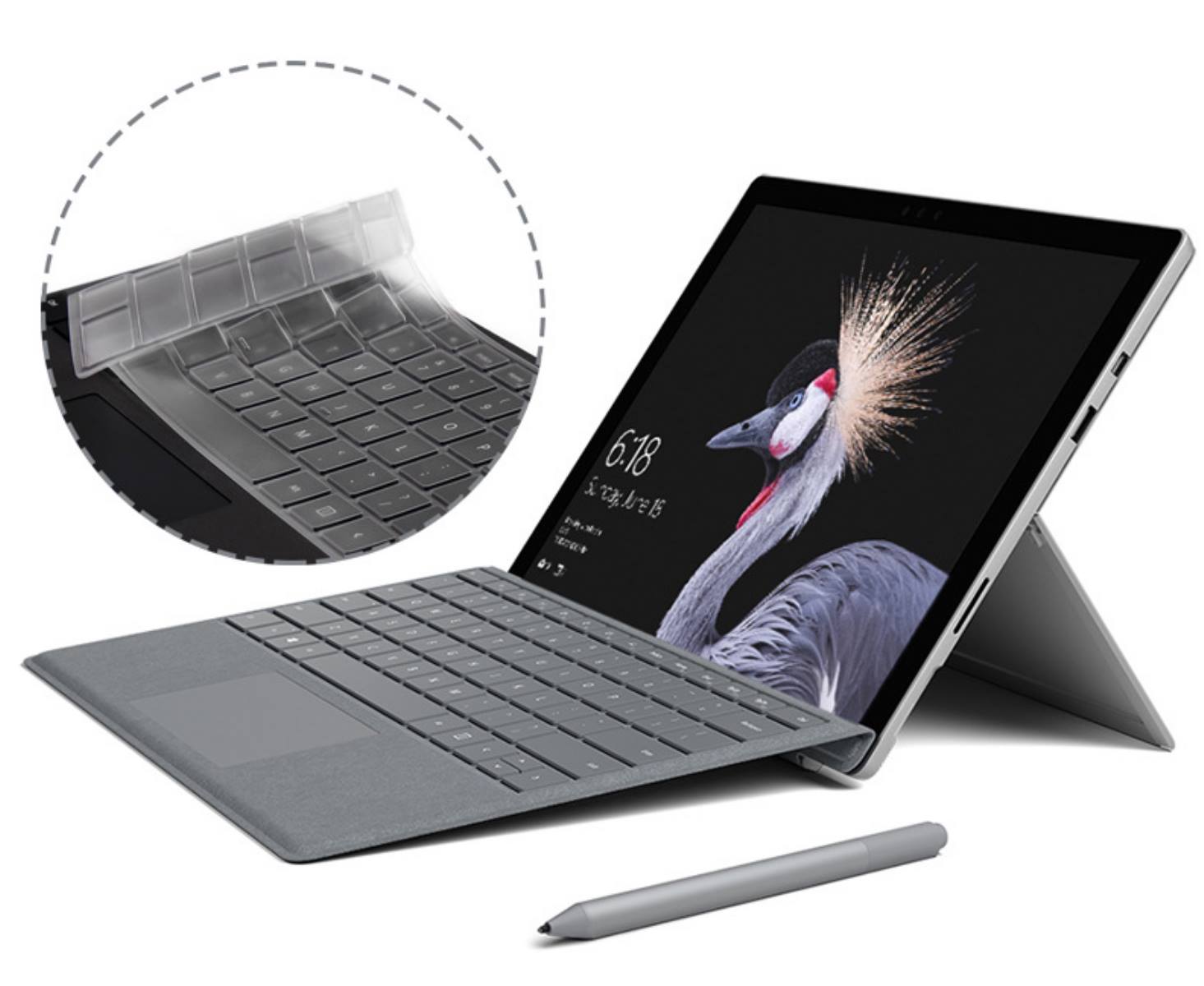 Phủ bàn phím trong suốt cho Surface Pro, Surface Book , Surface Laptop , Surface Laptop Go , Surface Go 1,2,3  (đủ dòng )