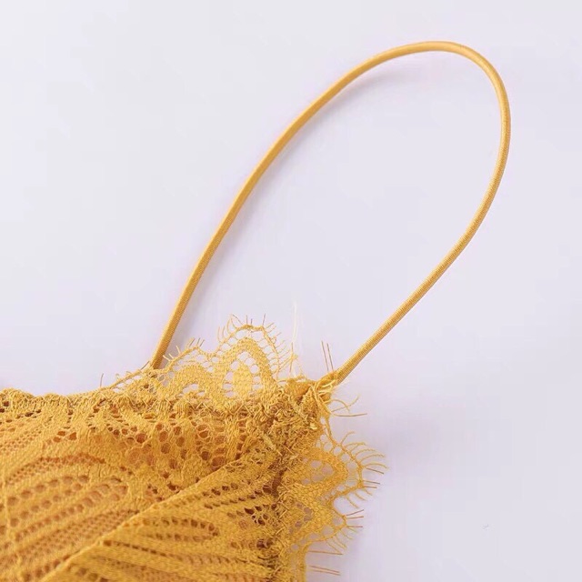 Áo Bra Ren Hoa Lá Dáng Lửng Sexy 9936