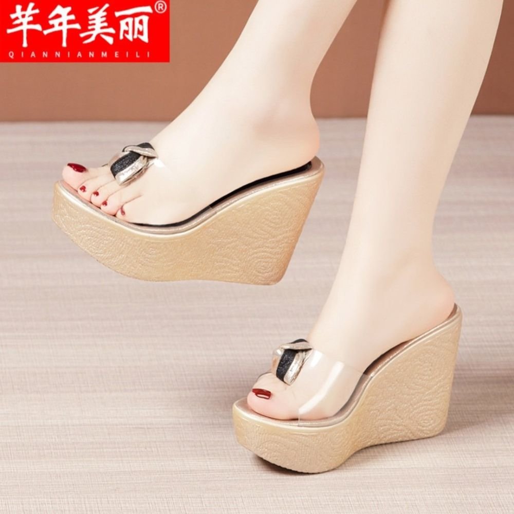 Dép xuồng quai trong nơ sọc 10p