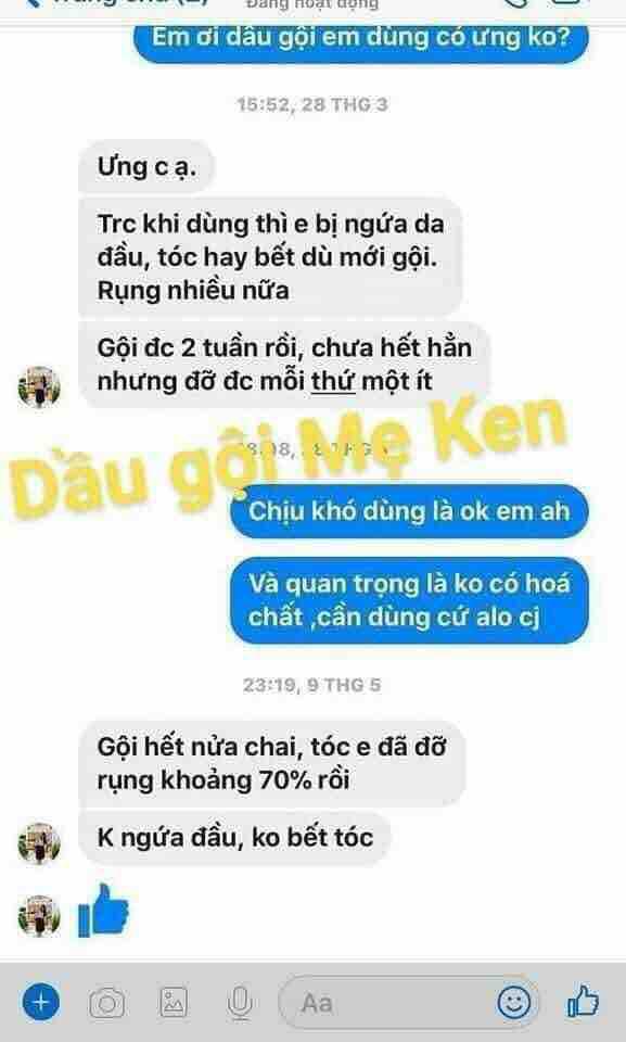 Tinh chất dầu gội thảo mộc Mẹ Ken
