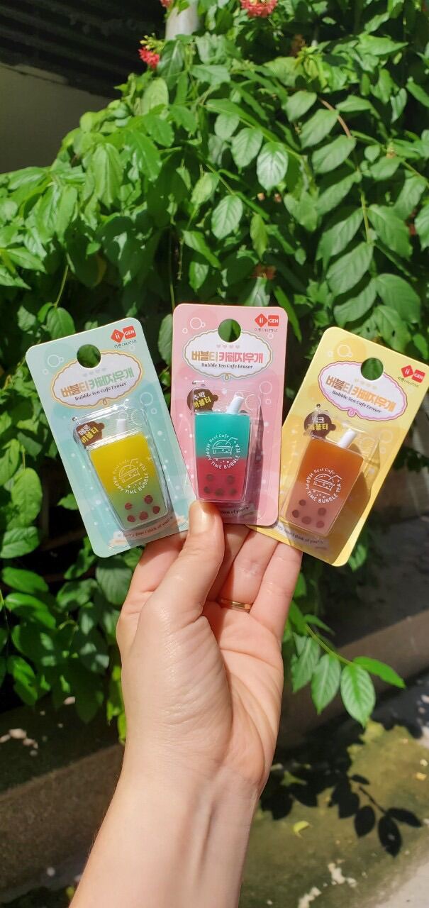 Gôm/Tẩy bút chì mẫu trà sữa xinh xắn