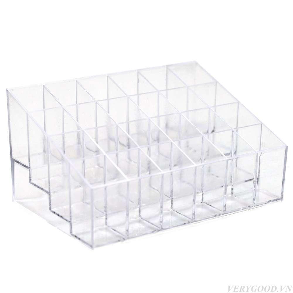 [HCM]Khay Đựng Son Mỹ Phẩm 24 Ô Tiện Dụng