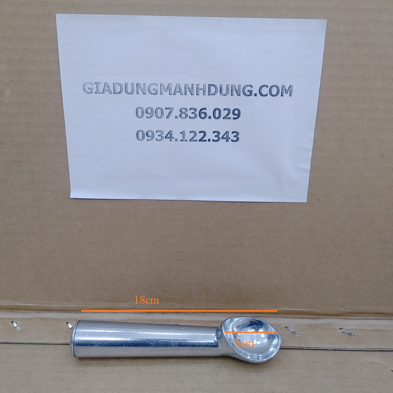Muỗng múc kem bằng gang 5.5cm