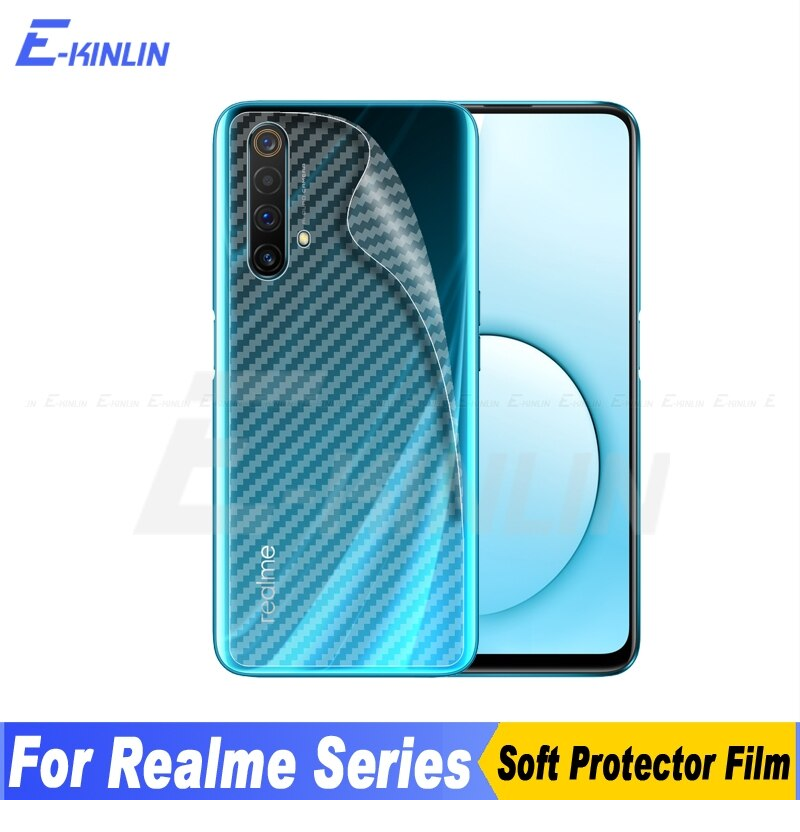 Bộ 3 tấm dán lưng mặt sau vân carbon 3D trong suốt cho điện thoại Realme 5, Realme 5s, Realme 5i, Realme 5 Pro, Realme 6, Realme 6i, Realme 6 Pro
