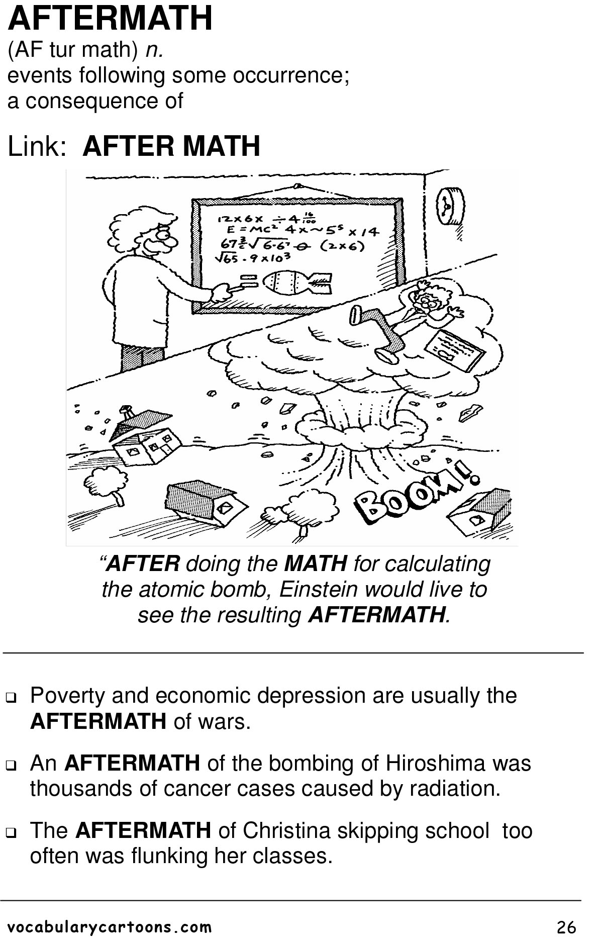 VOCABULARY CARTOONS SAT WORD POWER (Sách đen trắng)