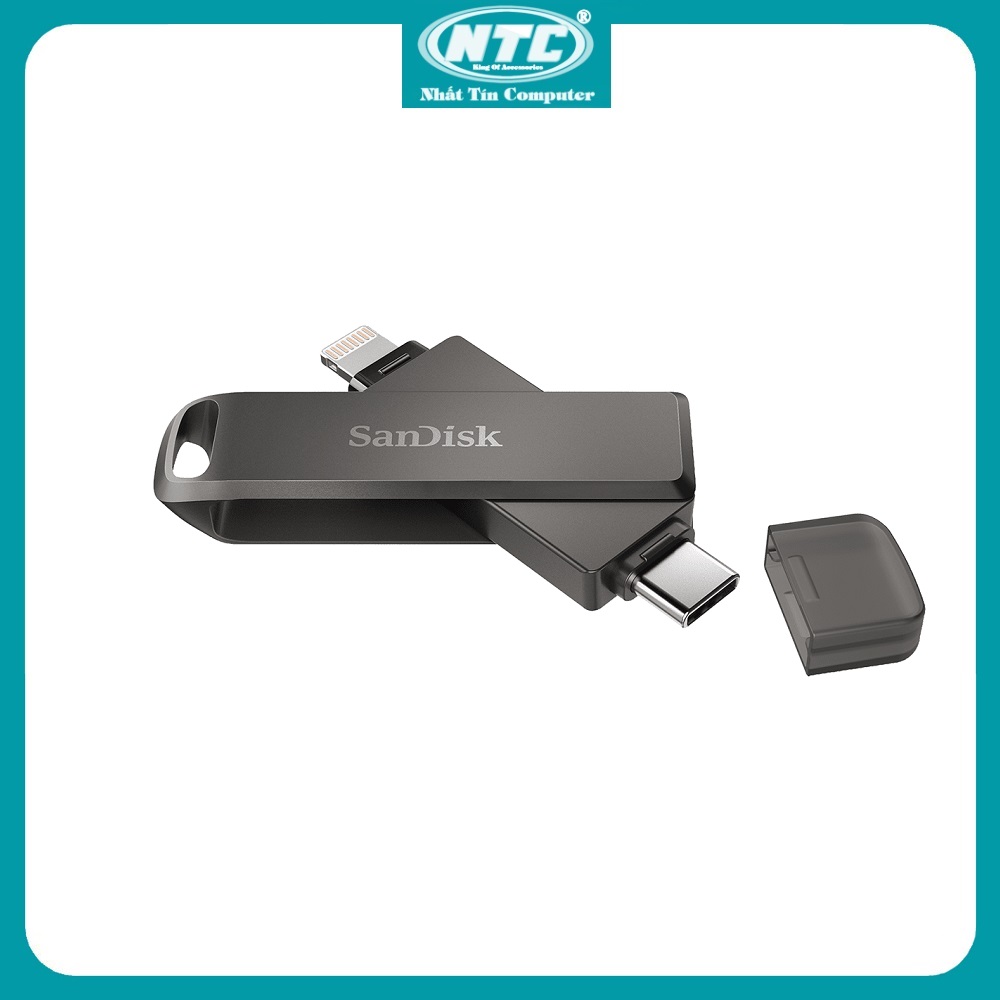USB 3.1 OTG iXpand TypeC SanDisk Flash Drive Luxe 64GB / 128GB / 256GB (Xám) - Nhất Tín Computer