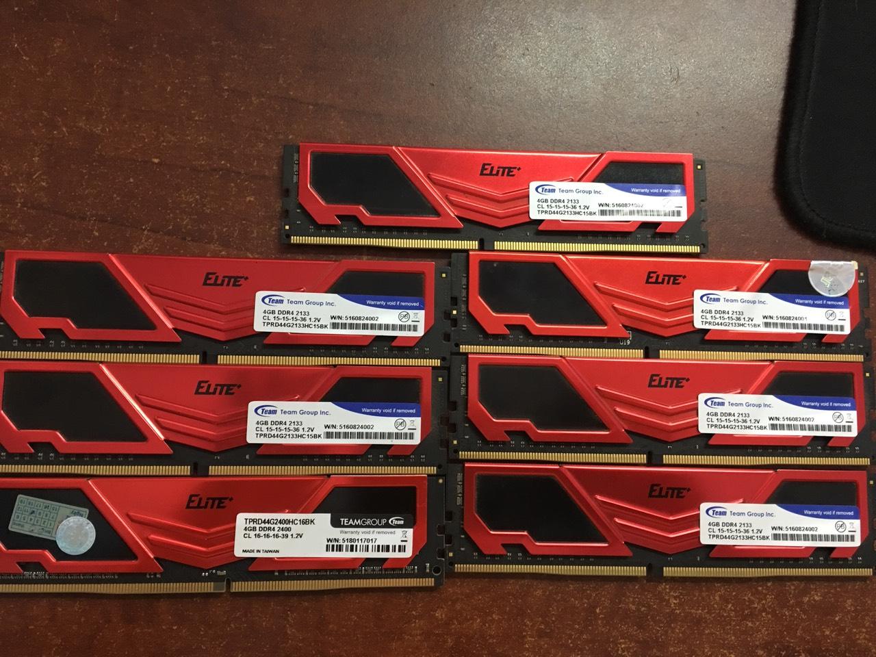 [HCM]RAM TEAM ELITE DDR4 4G BUSS 2133