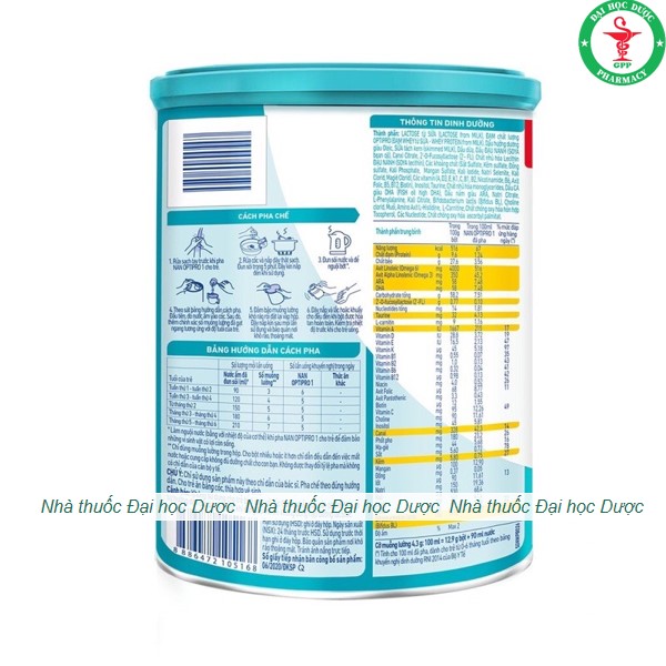 SỮA NAN NGA ĐỦ SỐ 1,2,3,4 800G