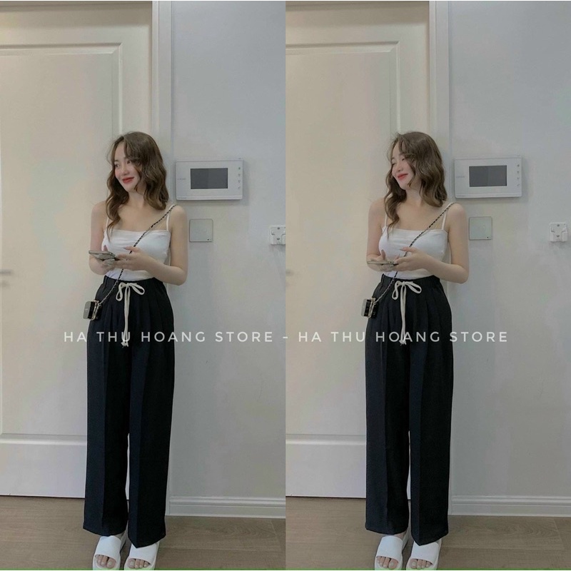 Quần ống rộng cạp chun mã mới(56)/ chất vải ruby xuất hàn cao cấp