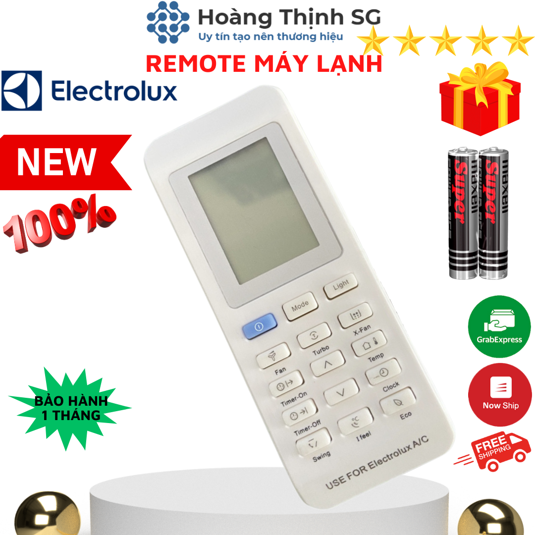 Điều khiển điều hòa ELECTROLUX, remote máy lạnh ELECTROLUX - tặng kèm pin