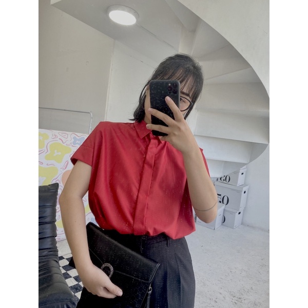 Áo sơ mi nữ SATHY tay cánh dơi cao cấp