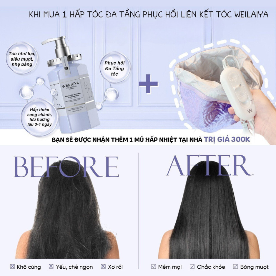 Mũ hấp tóc, ủ tóc  điện tại nhà Weilaiya