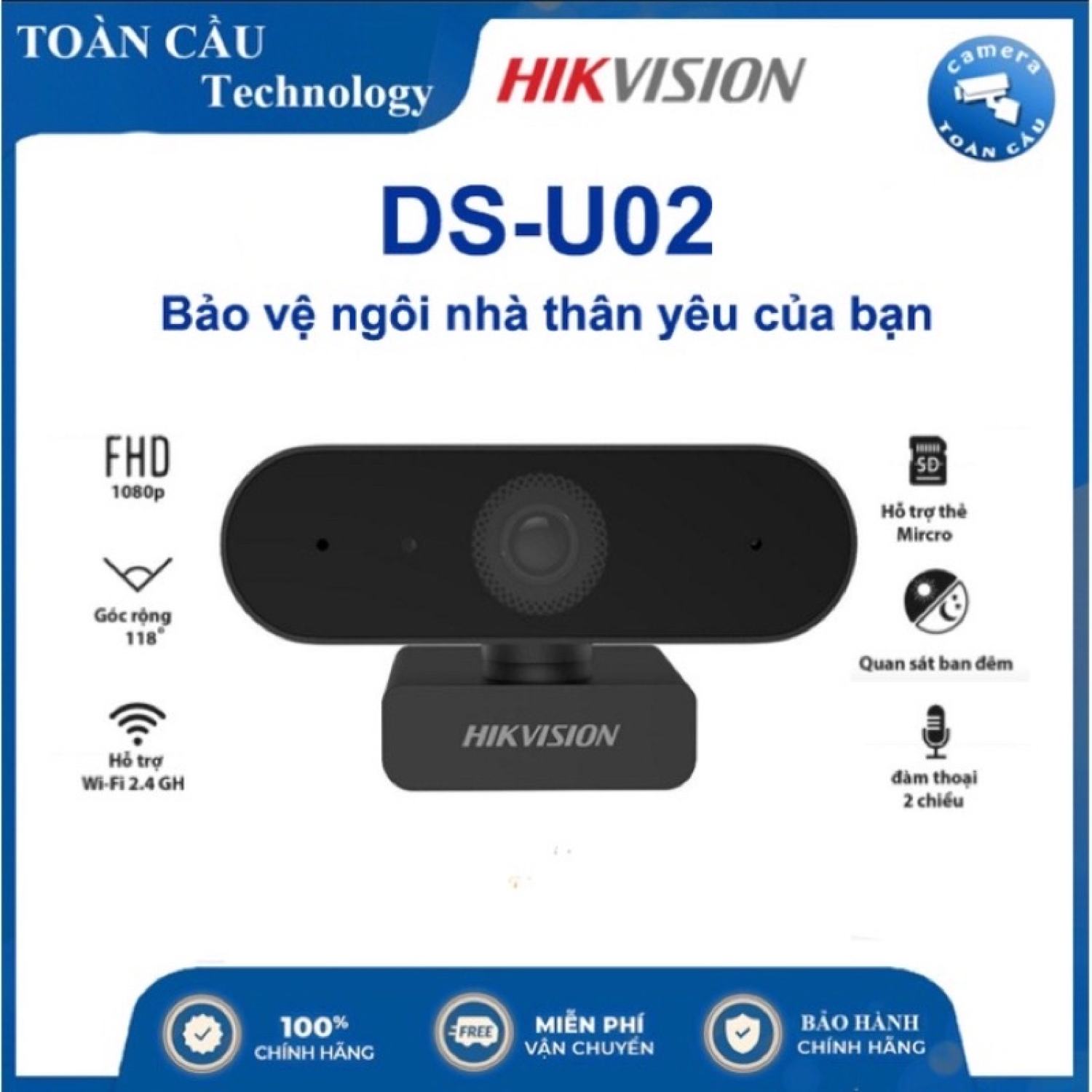 Webcam học online HIKVISION DS-U320 (1920 × 1080