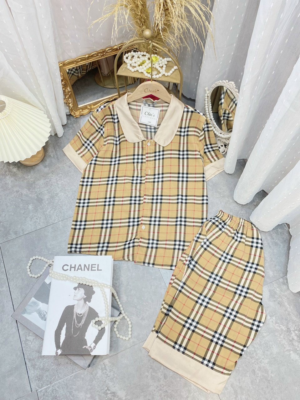 [Giá hủy diệt] BỘ LỤA PIJAMA MANGO LỬNG, CỔ SEN SIÊU XINH