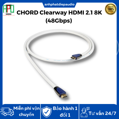 Dây hdmi CHORD Clearway HDMI 2.1 8k (48Gbps)