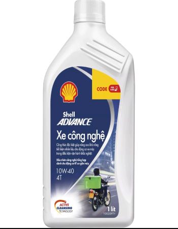 SHELL ADVANCE TECHBIKE 10W-40 dung tích 1L